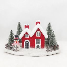 Decoracion Luminosa Navidad Alpina DKD Home Decor Rojo Blanco 15 x 21 x 39 cm (2 Unidades) Precio: 80.50000046. SKU: B1E8328LVA