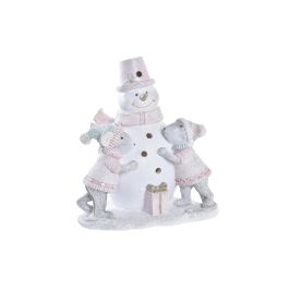 Figura Navidad Fantasia DKD Home Decor Rosa Blanco 10.5 x 15.5 x 14.5 cm (2 Unidades) Precio: 30.94999952. SKU: B1G6WDRLFH