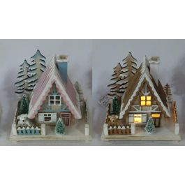 Casa Navidad Fantasia DKD Home Decor Rosa Marron 10 x 17 x 15 cm (2 Unidades) Precio: 25.4999998. SKU: B1BFHLWQC7