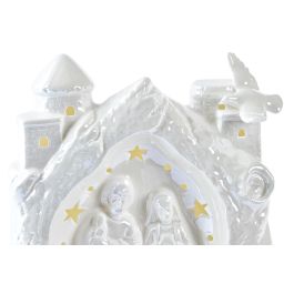 Nacimiento Navidad Moderna DKD Home Decor Blanco 9.5 x 18 x 16.5 cm (2 Unidades)