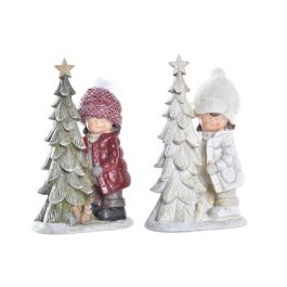 Figura Navidad Tradicional DKD Home Decor Rojo Blanco 11 x 27.5 x 17 cm (2 Unidades) Precio: 36.68999994. SKU: B1GYENLYWD