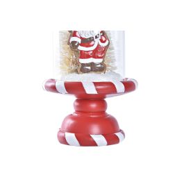 Figura Navidad Tradicional DKD Home Decor Blanco Rojo 13.5 x 23.5 x 13.5 cm (2 Unidades)