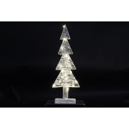 Decoracion Luminosa Navidad Moderna DKD Home Decor Blanco 6 x 50 x 18 cm (2 Unidades)