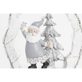 Figura Navidad Moderna DKD Home Decor Blanco Dorado 4.5 x 19 x 17 cm (2 Unidades)