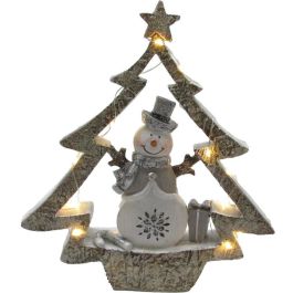 Figura Navidad Moderna DKD Home Decor Blanco Gris 5 x 23.5 x 21.5 cm (2 Unidades) Precio: 31.78999967. SKU: B13GCNPEFD