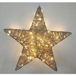 Decoracion Luminosa Navidad Tradicional DKD Home Decor Marron 7 x 34 x 34 cm (2 Unidades) Precio: 53.78999945. SKU: B1HWY4P835