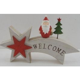 Decoracion Navidad Tradicional DKD Home Decor Blanco Rojo 3 x 16 x 26 cm (2 Unidades) Precio: 19.94999963. SKU: B1CSXZ4ACM