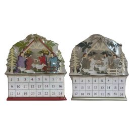 Calendario Adviento Navidad Tradicional DKD Home Decor Rojo Beige 8.5 x 36.5 x 34 cm (2 Unidades) Precio: 102.69000049. SKU: B1GMXWEQMY