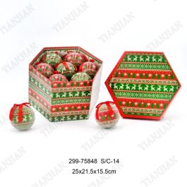 Bola Decoracion Navidad Tradicional DKD Home Decor Verde Rojo 25 x 16 x 25 cm Set de 14 (2 Unidades) Precio: 30.94999952. SKU: B1AHG9YPAT