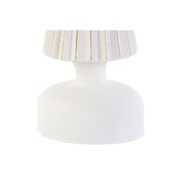 Decoracion Luminosa Navidad Moderna DKD Home Decor Blanco Dorado 9 x 25 x 9 cm (2 Unidades)