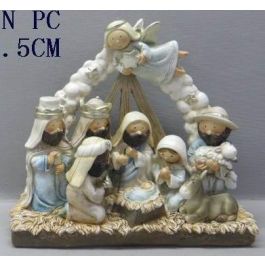 Nacimiento DKD Home Decor Blanco Azul 8 x 20.5 x 23.5 cm (2 Unidades) Precio: 54.99000001. SKU: B1HCXHN48H