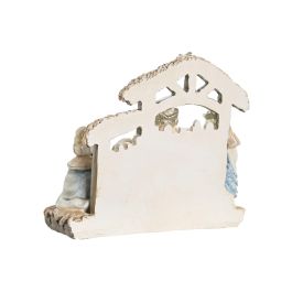 Nacimiento  DKD Home Decor Blanco Azul 7 x 17.5 x 20 cm (2 Unidades)