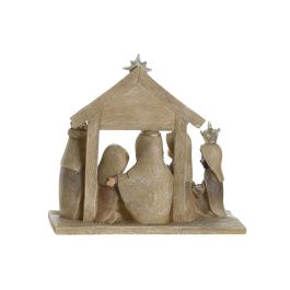 Nacimiento  DKD Home Decor Dorado Azul 7 x 15.5 x 7 cm (2 Unidades)