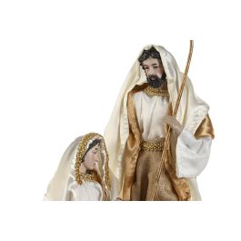 Nacimiento Navidad Moderna DKD Home Decor Blanco Dorado 14 x 32 x 20 cm (2 Unidades)