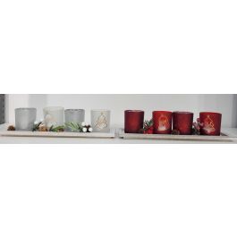 Portavela Navidad Tradicional DKD Home Decor Rojo Blanco 9 x 13.5 x 40 cm Set de 5 (2 Unidades) Precio: 36.0459004235. SKU: B1366XCWPH