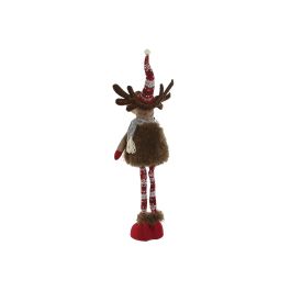 Figura Navidad Alpina DKD Home Decor Rojo Marron 16 x 79 x 25 cm (2 Unidades)