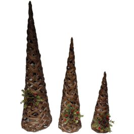 Cono Navidad Tradicional DKD Home Decor Natural Verde 20 x 80 x 20 cm Set de 3 (2 Unidades) Precio: 105.983900363. SKU: B1BWH7Z4B6