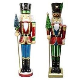 Figura Navidad Tradicional DKD Home Decor Multicolor 20 x 70 x 23 cm (2 Unidades)