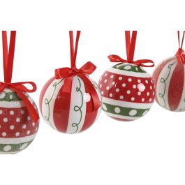 Bola Decoracion Navidad Tradicional DKD Home Decor Verde Rojo 21.5 x 8.5 x 25 cm Set de 7 (2 Unidades)