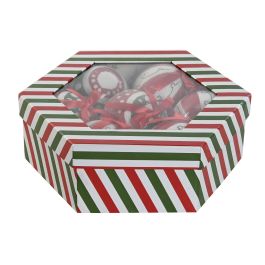 Bola Decoracion Navidad Tradicional DKD Home Decor Verde Rojo 21.5 x 8.5 x 25 cm Set de 7 (2 Unidades)