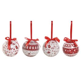 Bola Decoracion Navidad Tradicional DKD Home Decor Rojo Blanco 21.5 x 15.5 x 25 cm Set de 14 (2 Unidades) Precio: 45.7259000605. SKU: B1BFMRADSJ