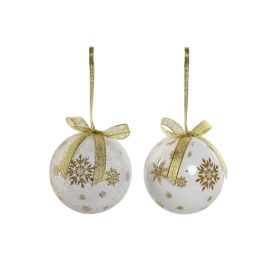 Bola Decoracion Navidad Moderna DKD Home Decor Dorado Blanco 21.5 x 15.5 x 25 cm Set de 14 (2 Unidades) Precio: 45.7259000605. SKU: B1KFPSZDB6