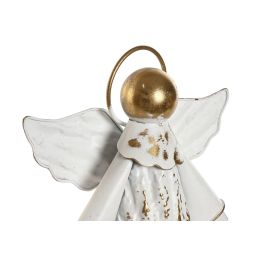 Decoracion Navidad Moderna DKD Home Decor Blanco Dorado 18.5 x 33 x 21.5 cm (2 Unidades)