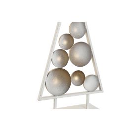 Decoracion Navidad Moderna DKD Home Decor Dorado Blanco 14.5 x 63 x 32.5 cm (2 Unidades)