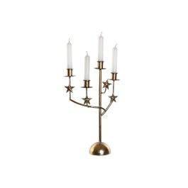 Candelabro Navidad Moderna DKD Home Decor Dorado 9 x 37 x 21 cm (2 Unidades)