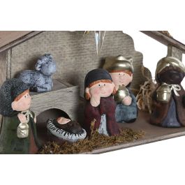 Nacimiento Navidad Tradicional DKD Home Decor Multicolor 9.5 x 17 x 30 cm (2 Unidades)