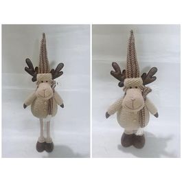 Figura Navidad Alpina DKD Home Decor Marron Beige 17 x 63 x 26 cm (2 Unidades) Precio: 52.8648999758. SKU: B15LR88GYY