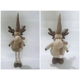 Figura Navidad Alpina DKD Home Decor Marron Beige 20 x 77 x 30 cm (2 Unidades) Precio: 70.0468996975. SKU: B12YC8GYEM