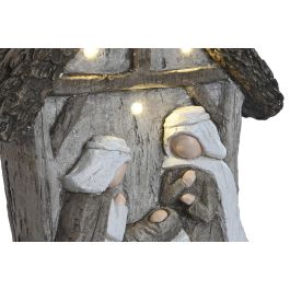 Nacimiento Navidad Tradicional DKD Home Decor Gris Verde 10.5 x 34.5 x 27.5 cm (2 Unidades)