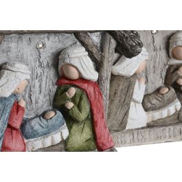 Nacimiento Navidad Tradicional DKD Home Decor Gris Verde 10.5 x 34.5 x 27.5 cm (2 Unidades)