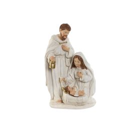 Nacimiento Navidad Tradicional DKD Home Decor Blanco Dorado 11.5 x 26 x 16 cm (2 Unidades)