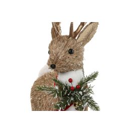 Figura Navidad Alpina DKD Home Decor Natural 15 x 38 x 22 cm (2 Unidades)