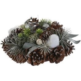 Portavela Navidad Alpina DKD Home Decor Verde Natural 19 x 9 x 19 cm (2 Unidades) Precio: 24.8050003509. SKU: B1F8T7RWH7