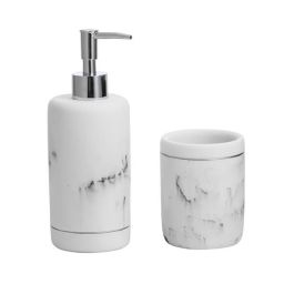 Baño Chic DKD Home Decor Blanco Plateado 8 x 20.3 x 9 cm Set de 2 (2 Unidades) Precio: 29.874900471900002. SKU: B14FNR84RP