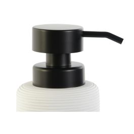 Dosificador Basicos DKD Home Decor Blanco Negro 8 x 17 x 10 cm (2 Unidades)