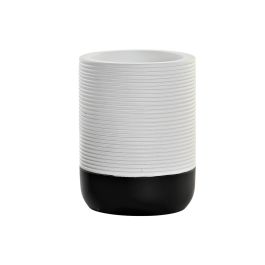 Vaso Basicos DKD Home Decor Blanco Negro 8 x 10.5 x 8 cm (2 Unidades) Precio: 11.79000042. SKU: B1G7HZCRJ2