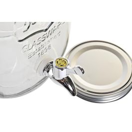 Dispensador Bebidas Vintage DKD Home Decor Transparente Negro 22 x 35 x 33 cm (2 Unidades)