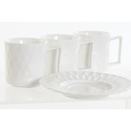 Cafe Basicos DKD Home Decor Blanco Natural 12 x 25 x 26 cm Set de 6 (2 Unidades)