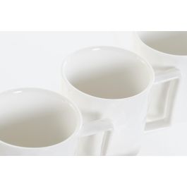 Cafe Basicos DKD Home Decor Blanco Natural 12 x 25 x 26 cm Set de 6 (2 Unidades)