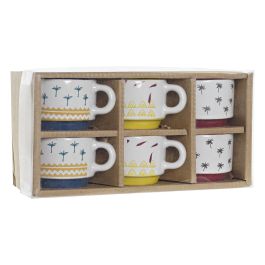 Cafe Colonial DKD Home Decor Turquesa Azul 12 x 7 x 24 cm Set de 6 (2 Unidades)