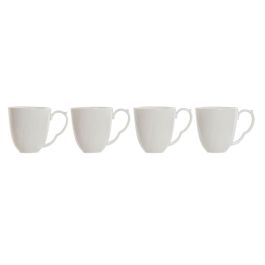 Mug Basicos DKD Home Decor Blanco Natural 13 x 31 x 13 cm Set de 5 (2 Unidades)