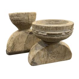 Portavela Item Home DKD Home Decor Natural 15 x 19 x 20 cm (2 Unidades) Precio: 108.49999941. SKU: B1KJJ75BK3