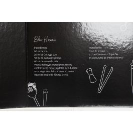 Coctel  DKD Home Decor Negro Plateado 8 x 21 x 8 cm Set de 6 (2 Unidades)
