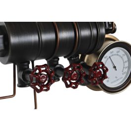 Reloj Pared Vintage DKD Home Decor Negro Cobrizo 13 x 60 x 47 cm (2 Unidades)