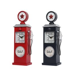 Reloj Sobremesa Vintage DKD Home Decor Rojo Azul Marino 8 x 35 x 12 cm (2 Unidades) Precio: 46.49999992. SKU: B12YJEKX2F