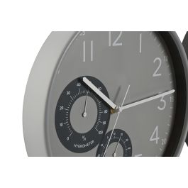 Reloj Pared Loft DKD Home Decor Negro Gris 4.7 x 30 x 30 cm (2 Unidades)